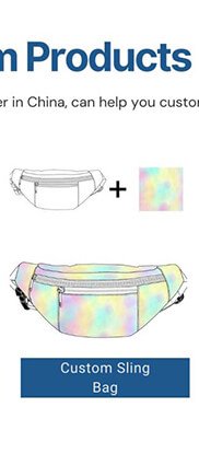 custom sling bag