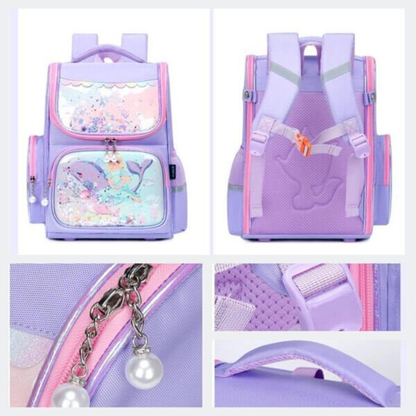 kids backpacks for school , pink cartoon backpack for girls