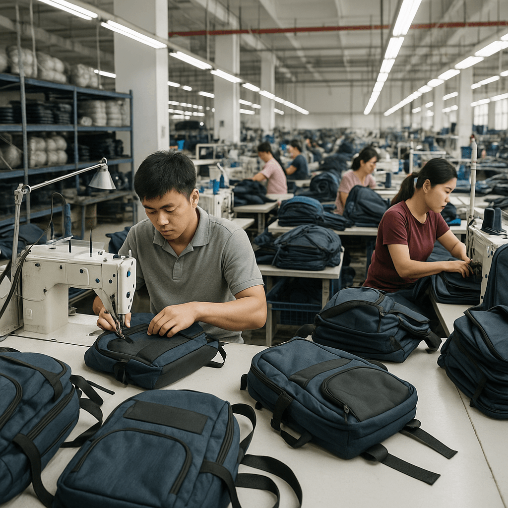 backpack manufacturing in china